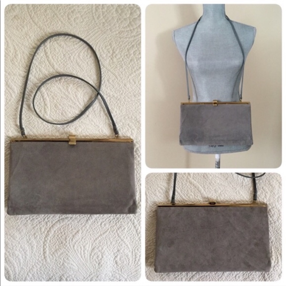 Vintage Suede Bag Clutch